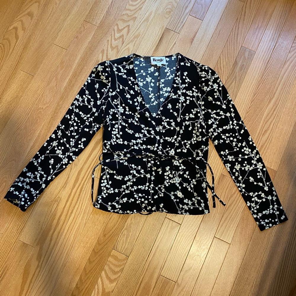 Rouje wrap top - size 36